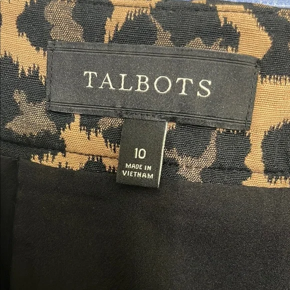 Talbots Black and Tan Pencil Skirt - Picture 7 of 9